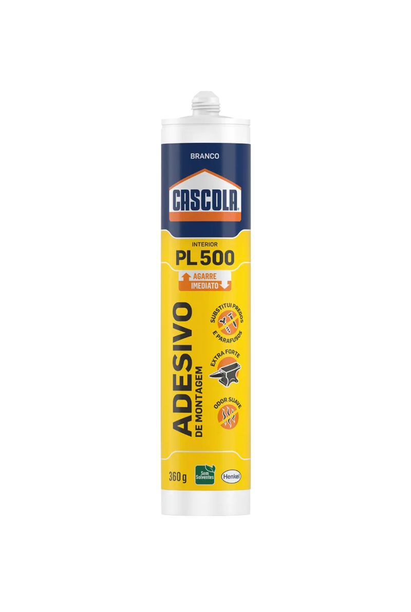 Adesivo de Montagem Interior Branco PL500 360g Cascola